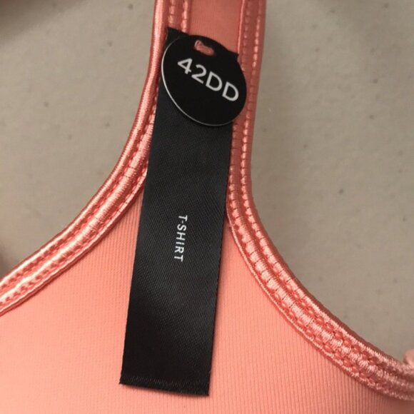 NWT Voglio salmon colour padded underwire tshirt bra size 42DD - Picture 3 of 8